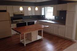 Completed rebuild of the water damage kitchen in Scotia, NY