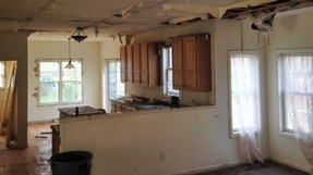 Water damage in bank foreclosed home in Glenville, NY